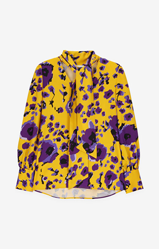 Bluzka z lyocellu w wiązaniem