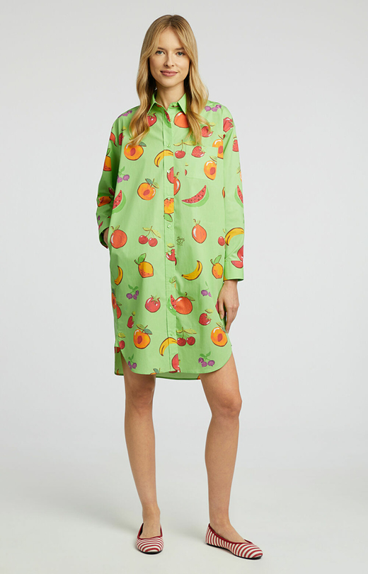 Długa koszula z nadrukiem