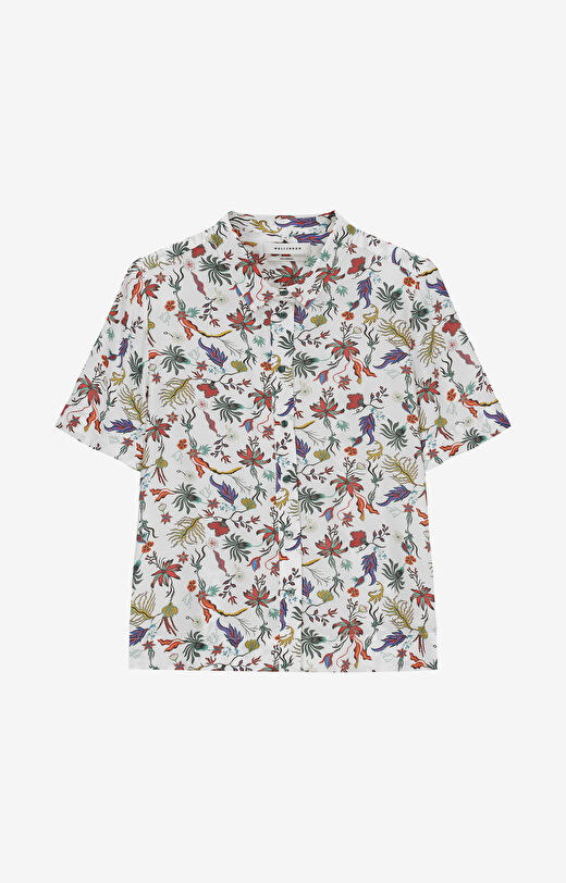 Koszula z wiskozy z krótkim rękawem