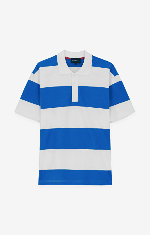 Polo z bawełny organicznej w pasy