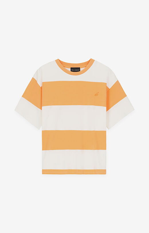 T-shirt o luźnej sylwetce w paski