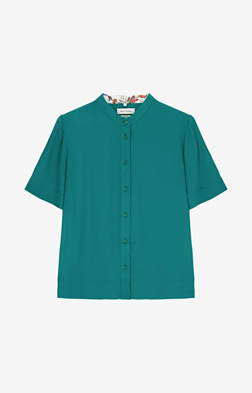 Koszula z wiskozy z krótkim rękawem