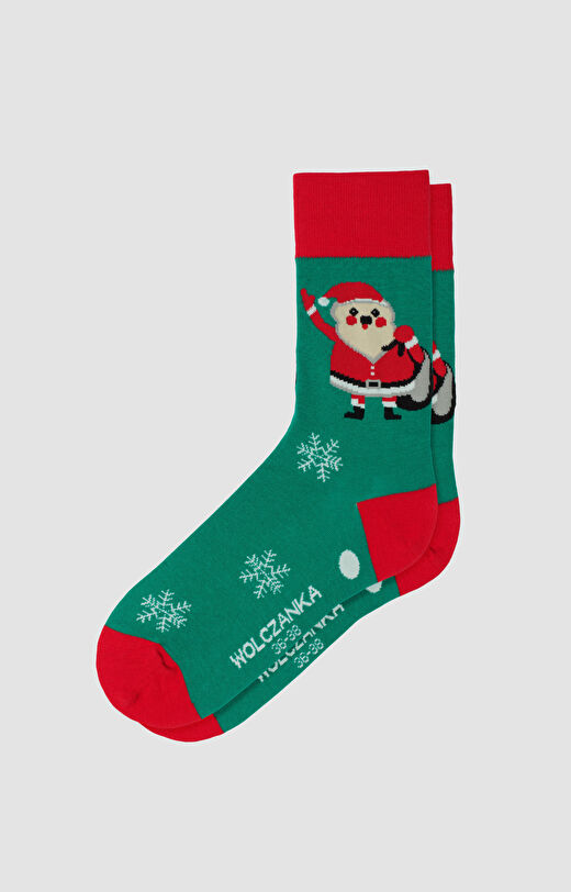 Skarpety w świąteczny wzór