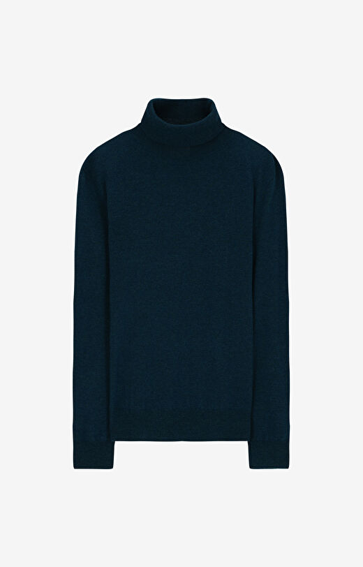 Golf z melanżowej wełny merino