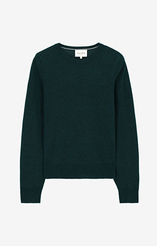 Sweter z melanżowej wełny merino
