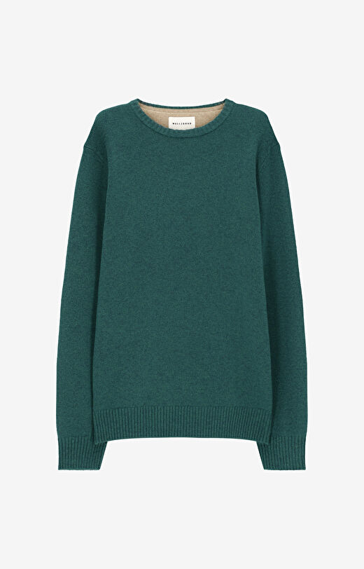 Melanżowy sweter z wełny