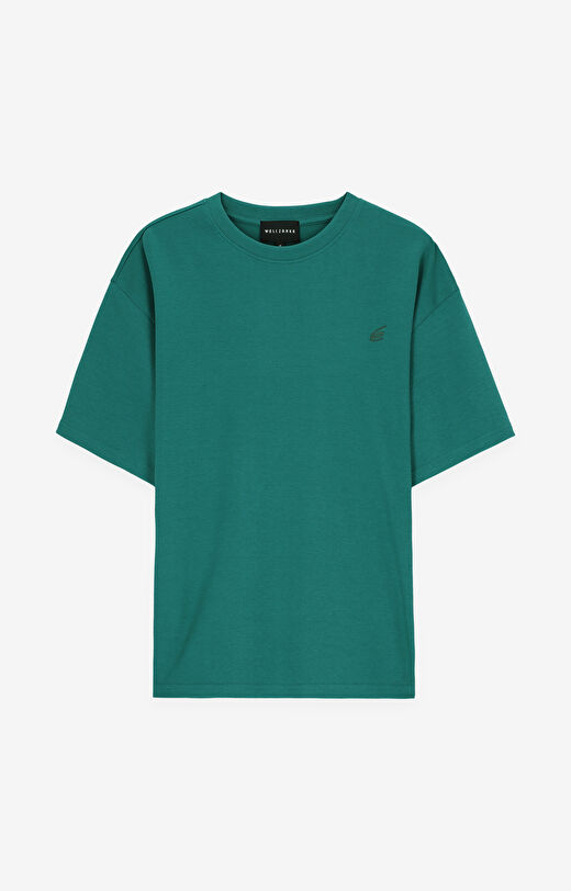 T-shirt z bawełny organicznej o luźnej sylwetce