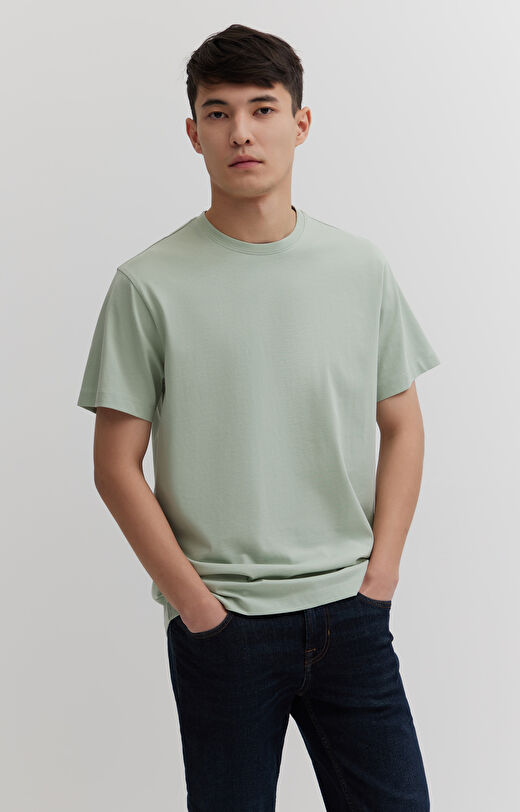 T-shirt z bawełny merceryzowanej