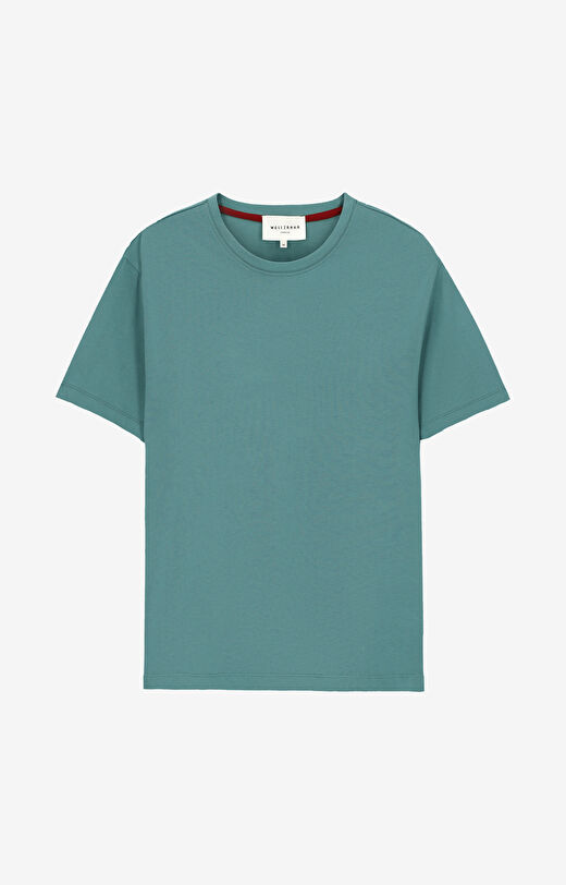 T-shirt z bawełny merceryzowanej