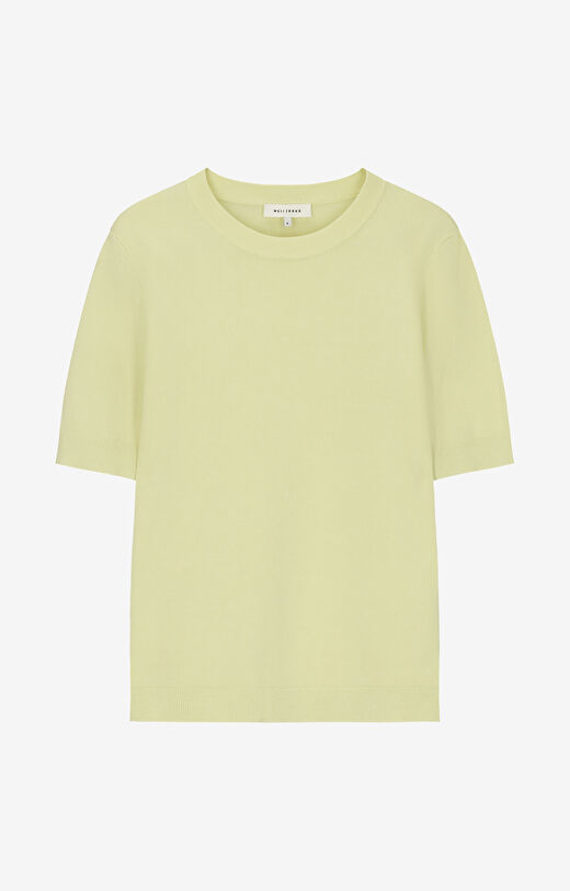 Gładki sweter z krótkim rękawem