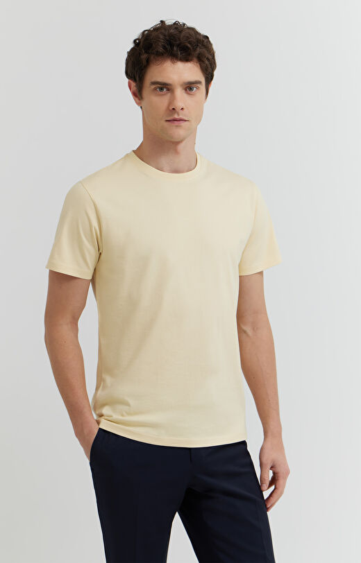 T-shirt z bawełny merceryzowanej