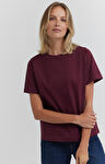 T-shirt regular z bawełny merceryzowanej