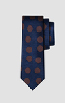 Jedwabny krawat w groszki