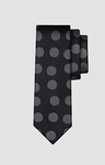 Jedwabny krawat w groszki