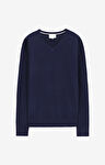Wełniany sweter v-neck z kaszmirem