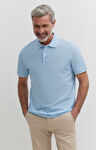 Polo z bawełny podwójnie merceryzowanej z kontrastem