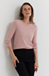 Sweter v-neck z kaszmiru